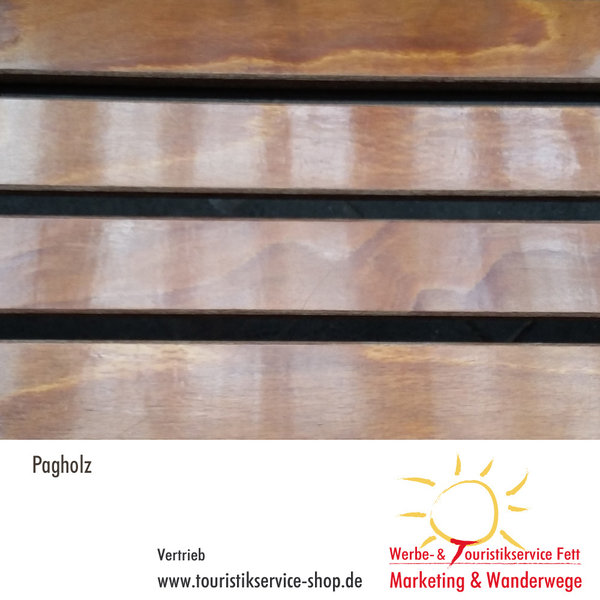 Parkbank Parla / Piazza Plus Metall in 11 Farben/Pagholz® 1,80 m mit Lehne zum Eingraben