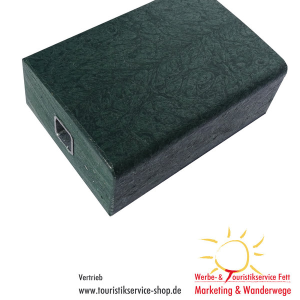 Premium Bank-Bohle Recycling-Kunststoff, Stahlkern, 6 Größen, grün