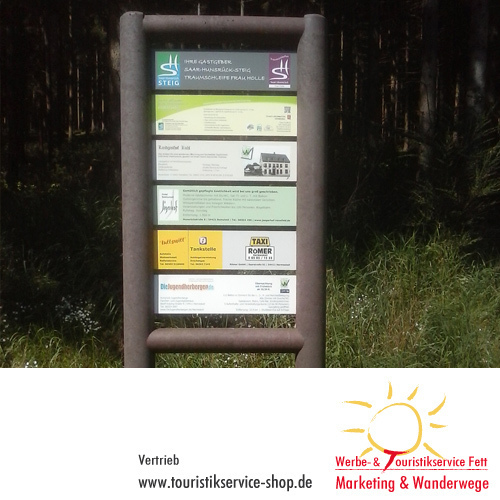 Schildersystem Saar-Hunsrück aus Recycling-Kunststoff